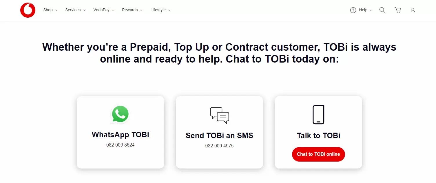 VodafoneはTOBiでカスタマーサポートを強化