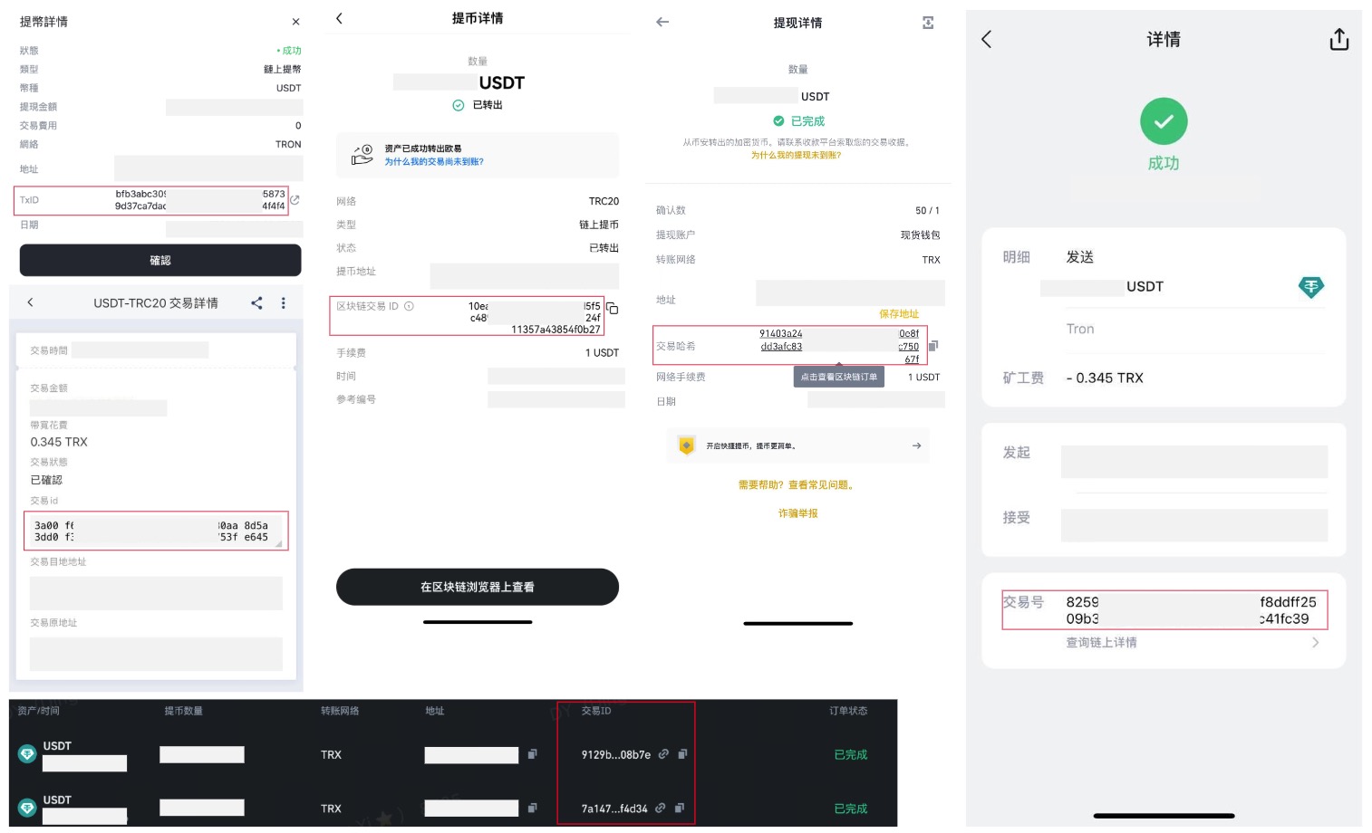 交易哈希（TxID）查找示意图
