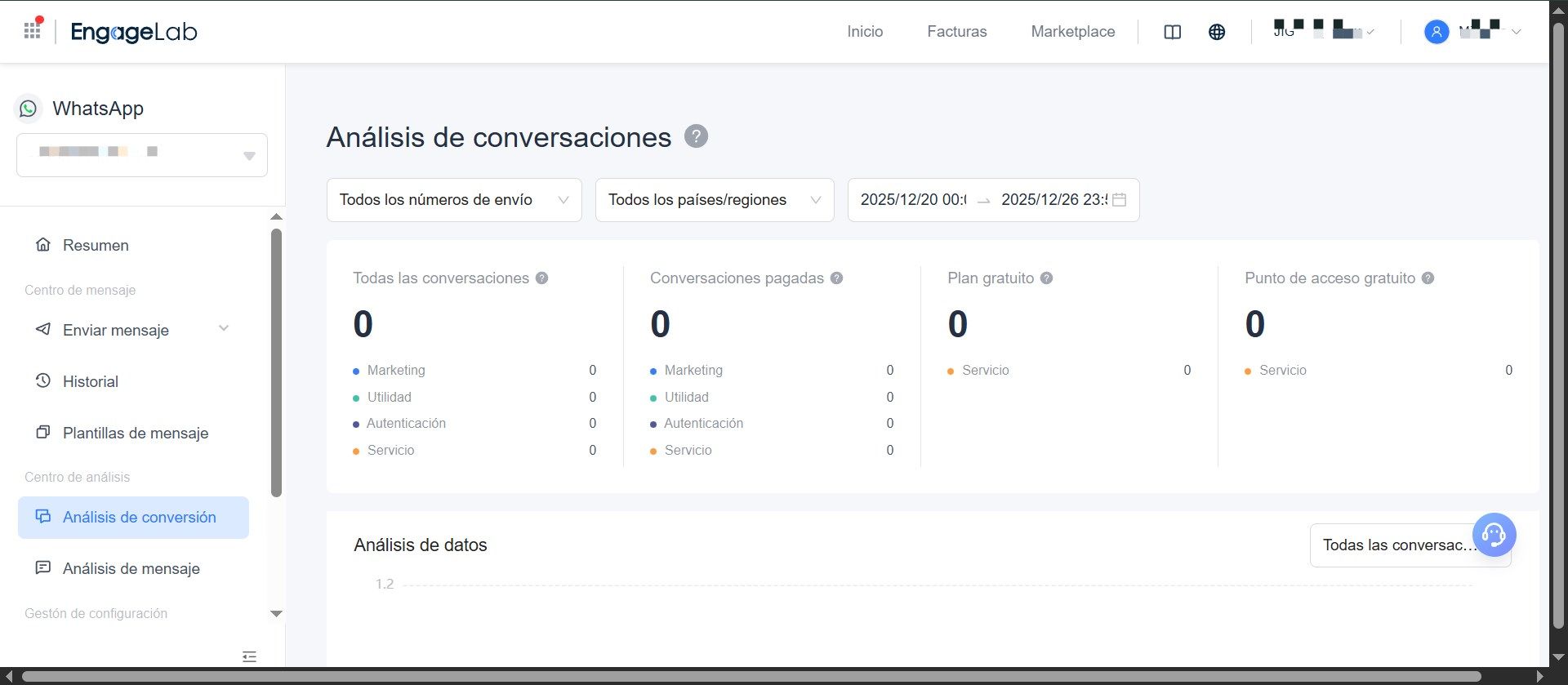 datos de whatsapp engagelab