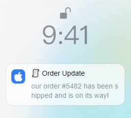 transactional notification