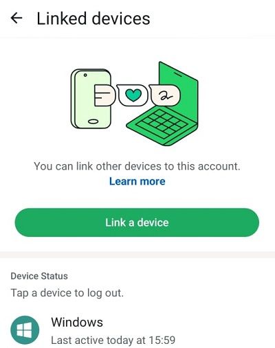 WhatsApp 已連結裝置