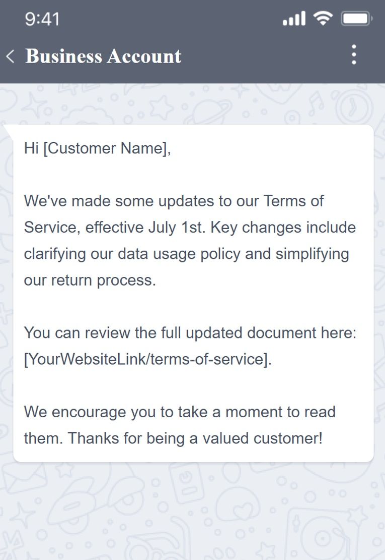 WhatsApp 商業電子報