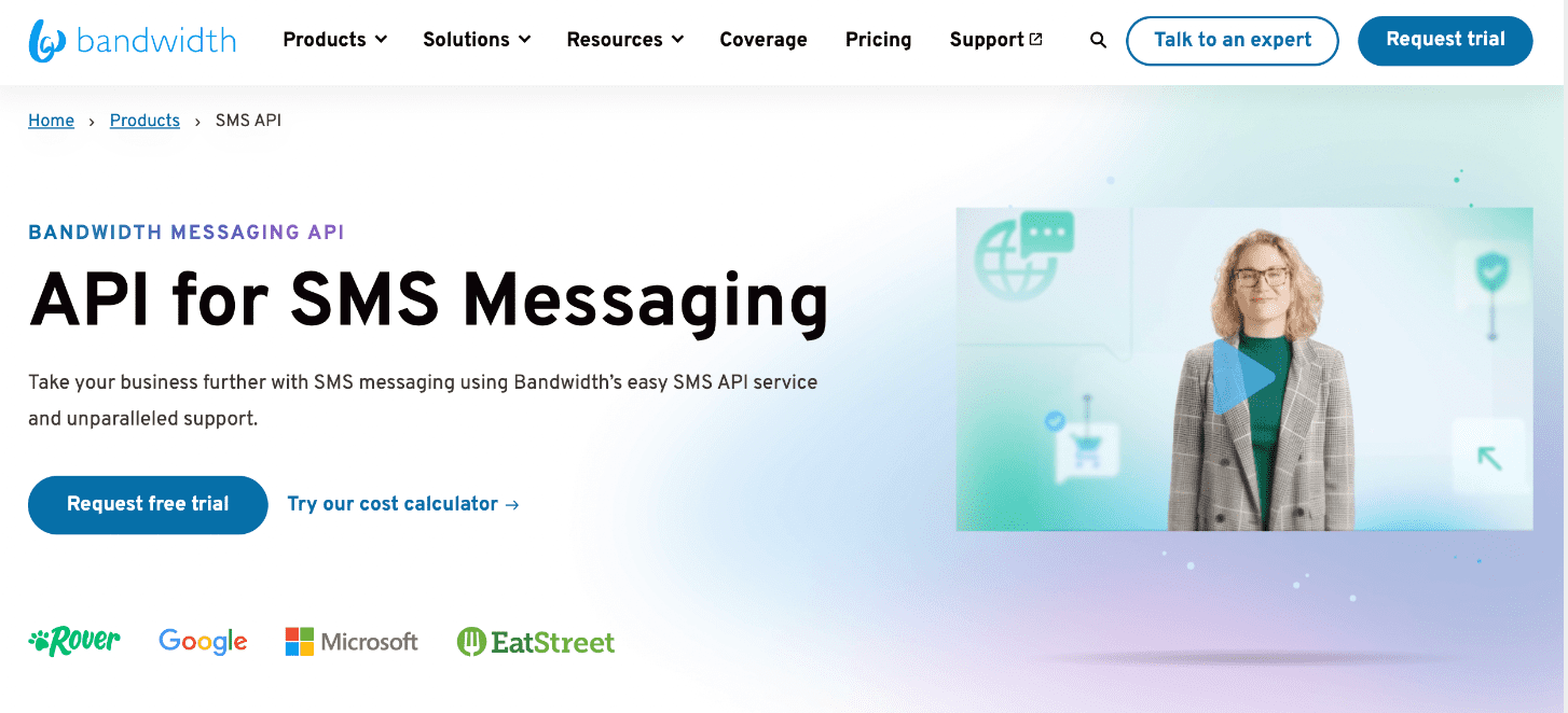 SMSショートコード配信サービスBandwidth