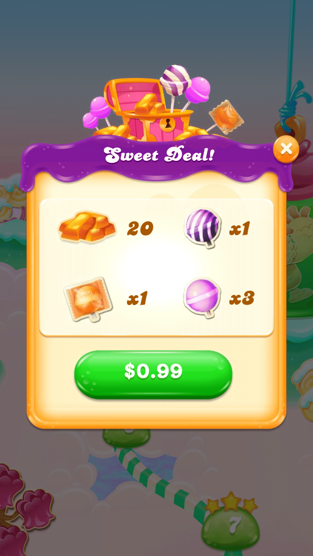 Candy Crush Saga 應用程式內購買