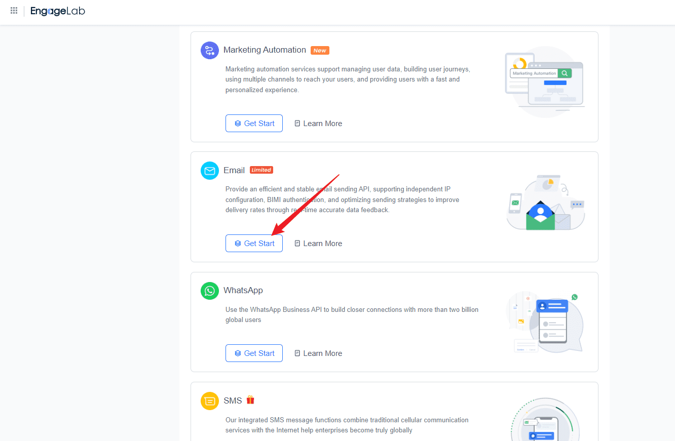 get started with email