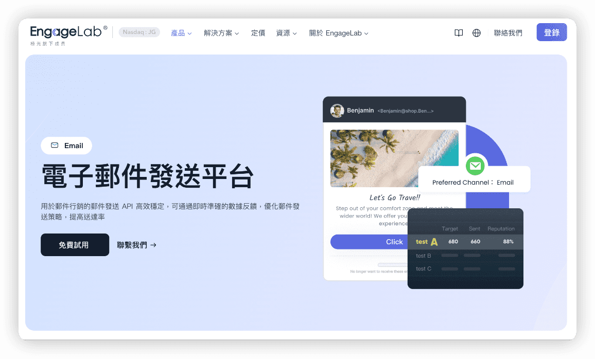 EngageLab 電子郵件發送平台