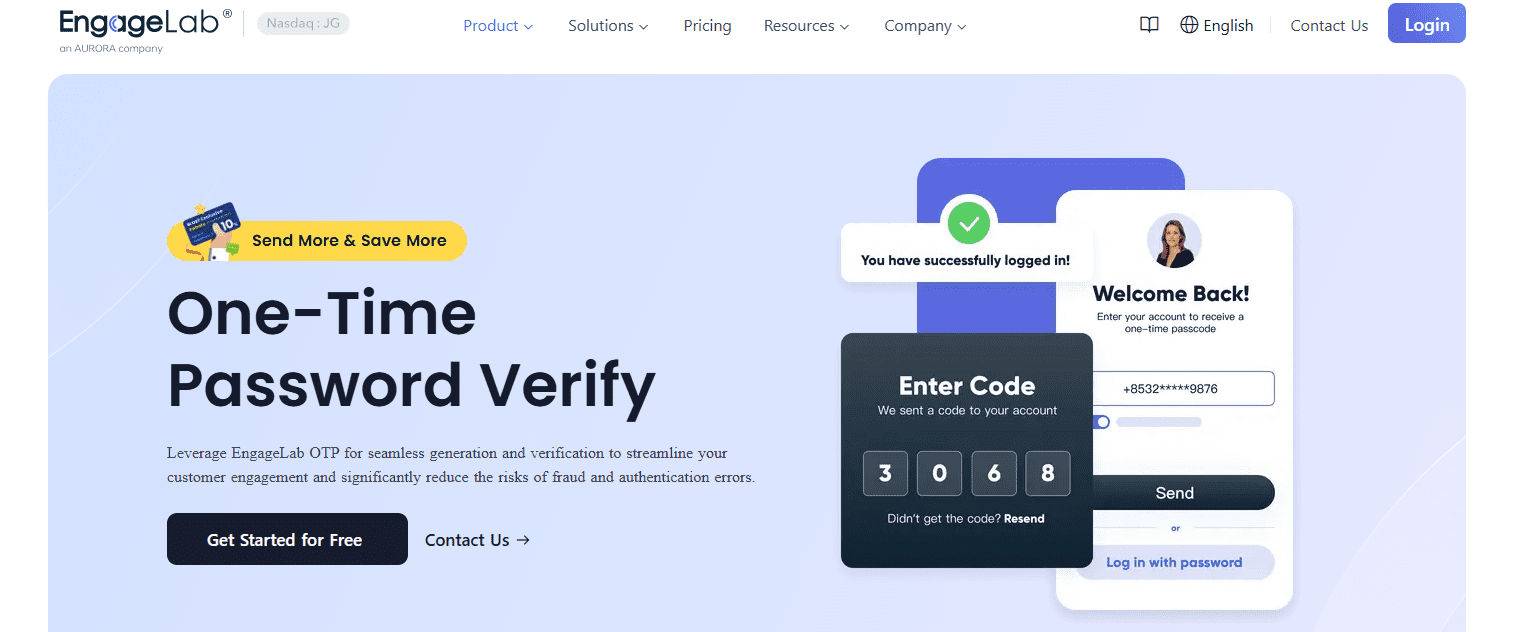 engagelab-otp-homepage
