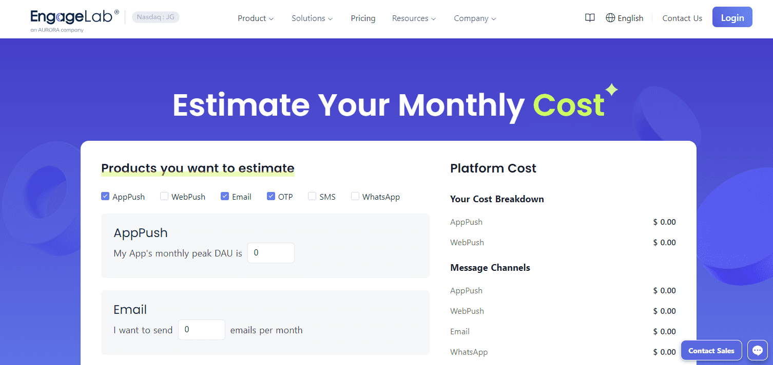 In EngageLab, you can add services to satisfy your growing needs