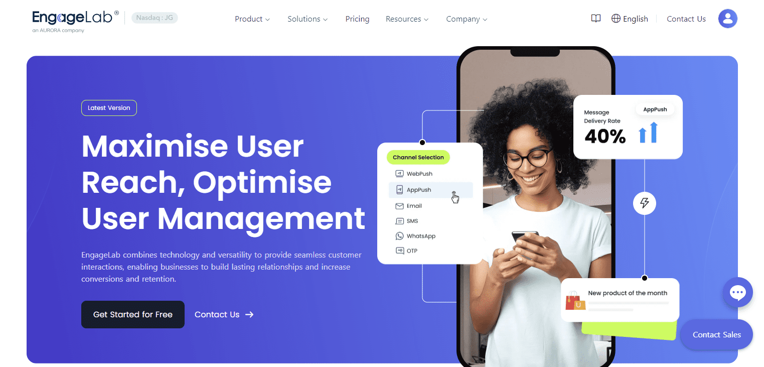 engagelab sms service provider