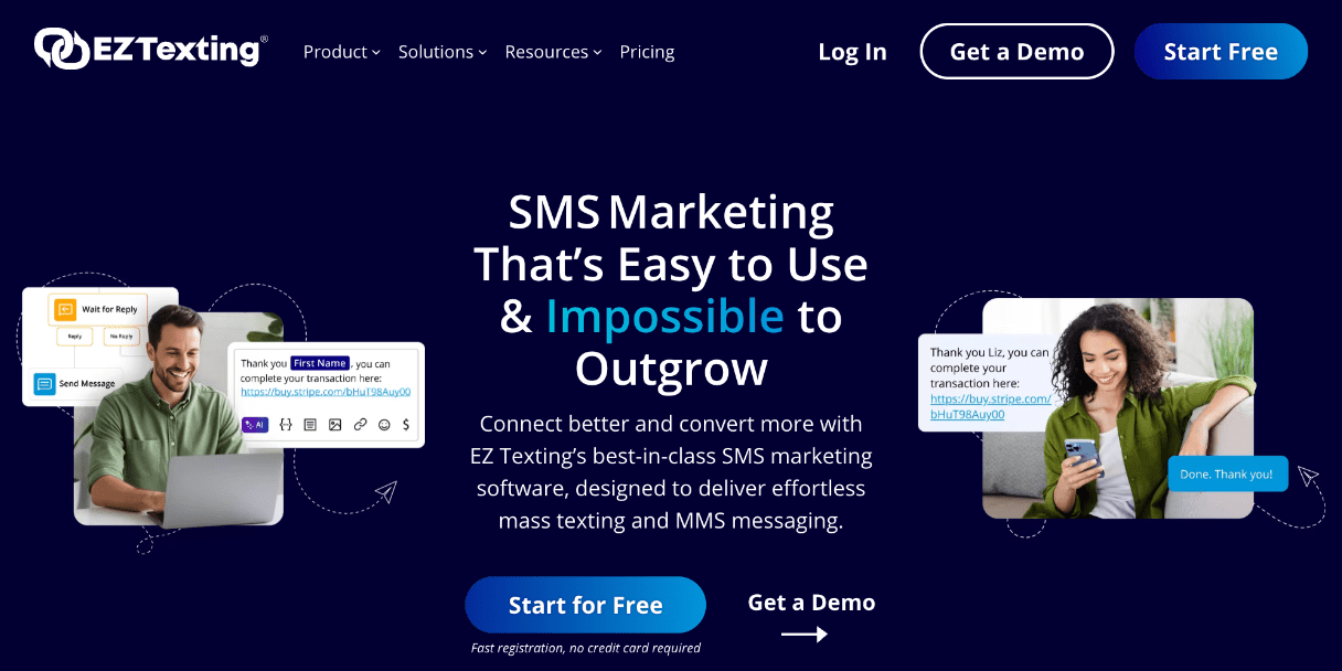 SMS配信サービスEZ Texting