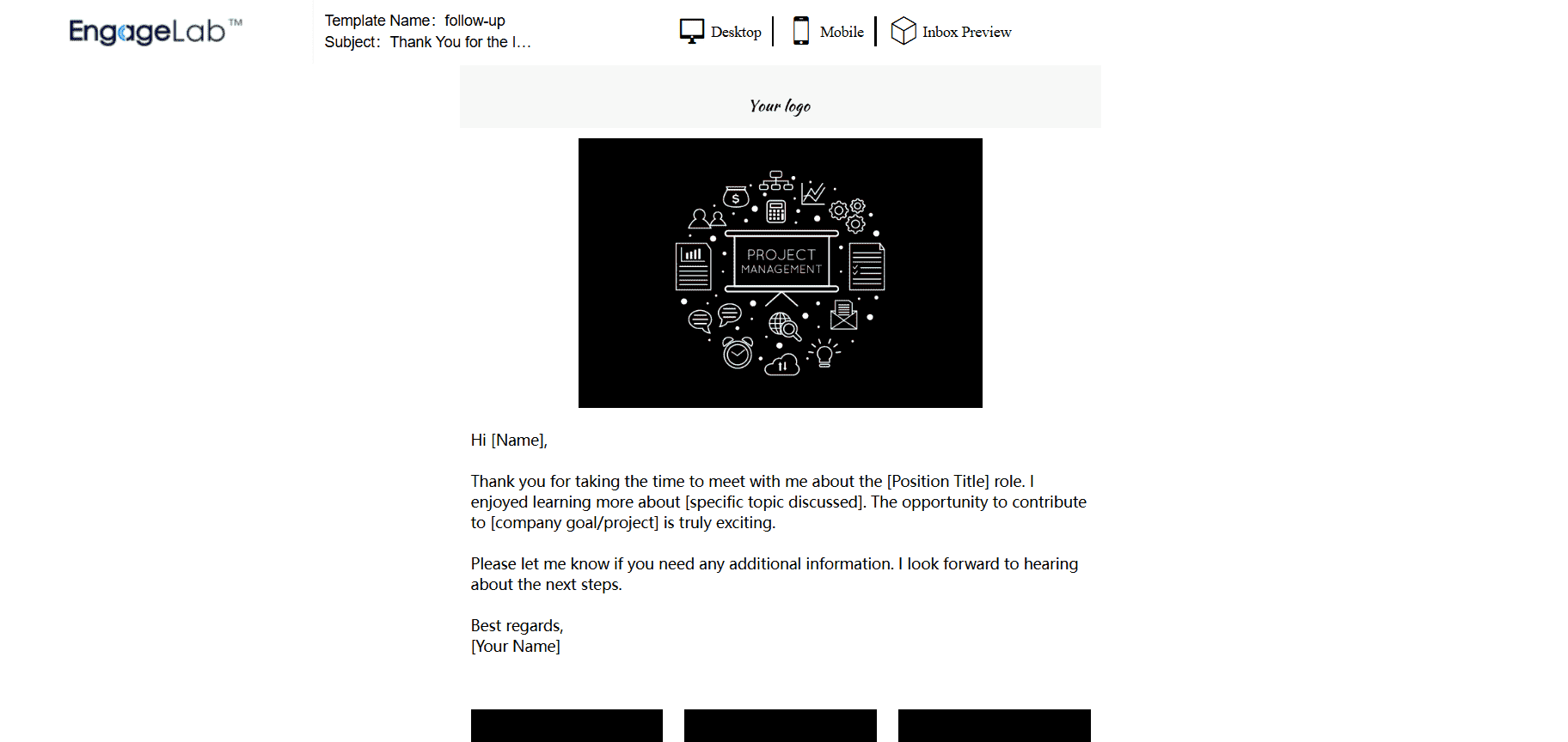 follow up email after interview template