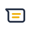 Icon Outline Blue Product Sms