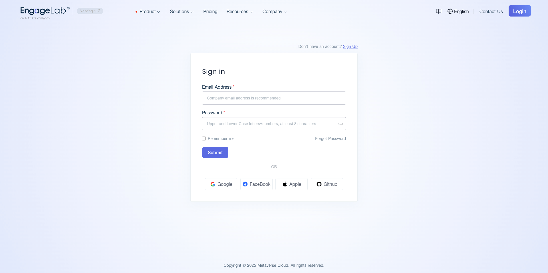 Login Page