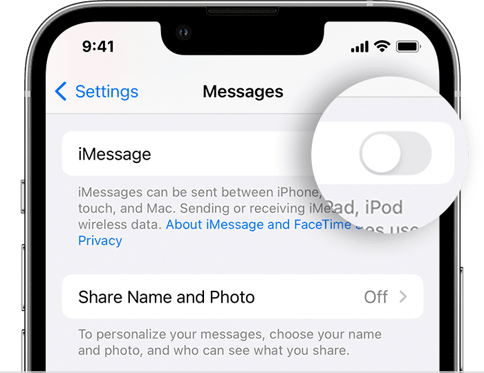 啟用或停用 iMessage