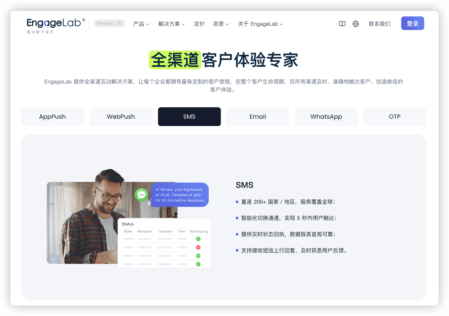SMS短代码服务商EngageLab