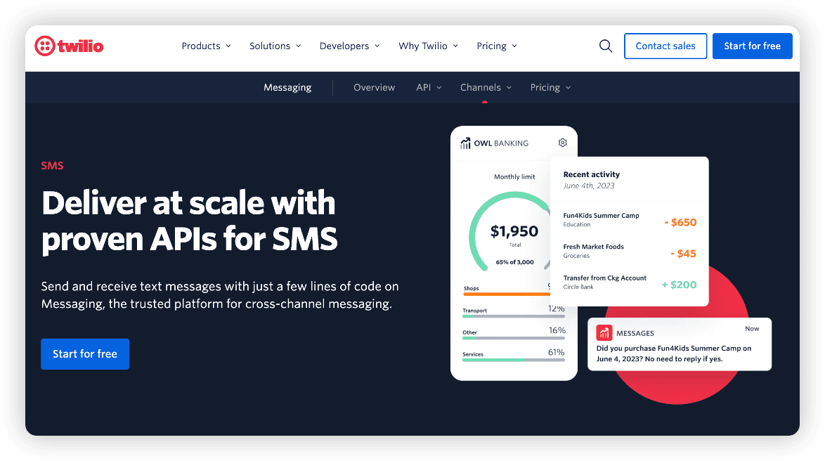 SMS短代码服务商 Twilio