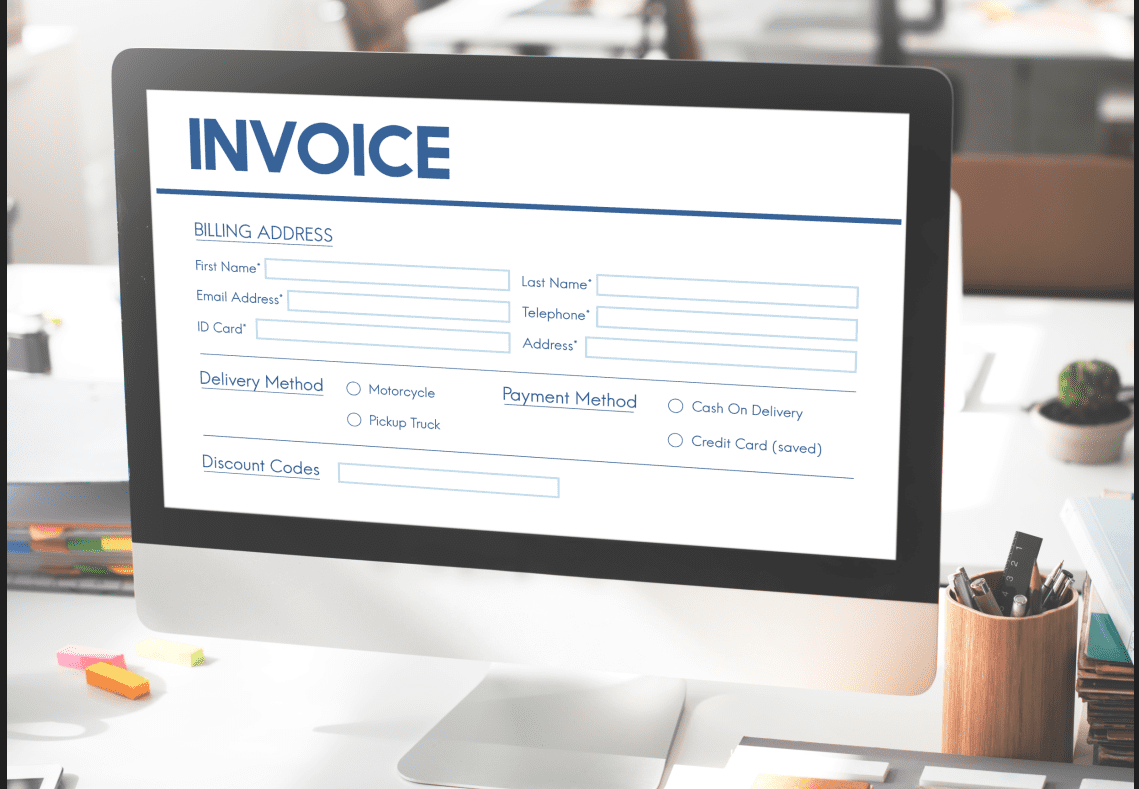 An invoice email can be as simple as the purchase receipt