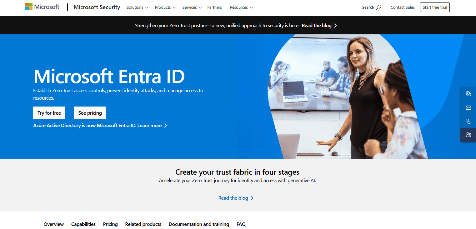 Microsoft Entra ID 界面示意