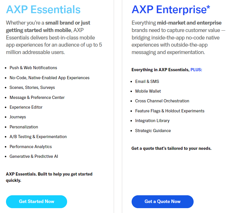 OneSignal 替代方案 AXP 定價