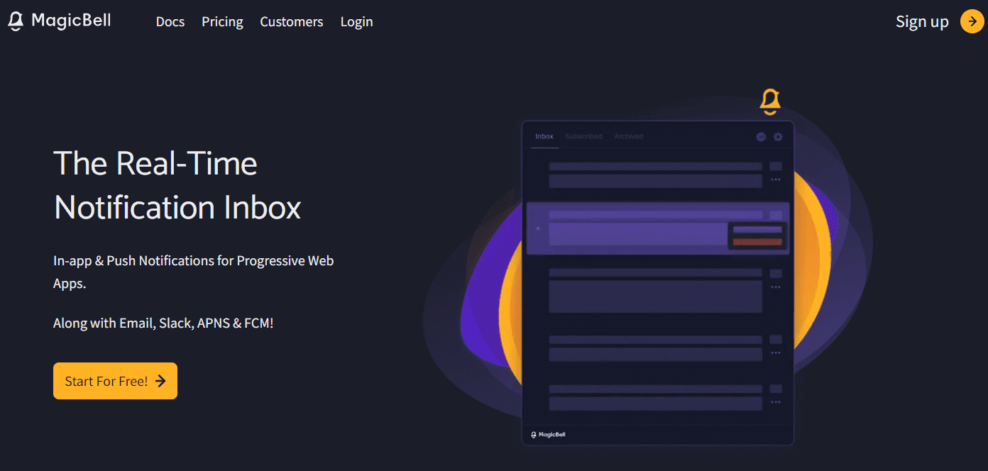 MagicBell notification inbox platform