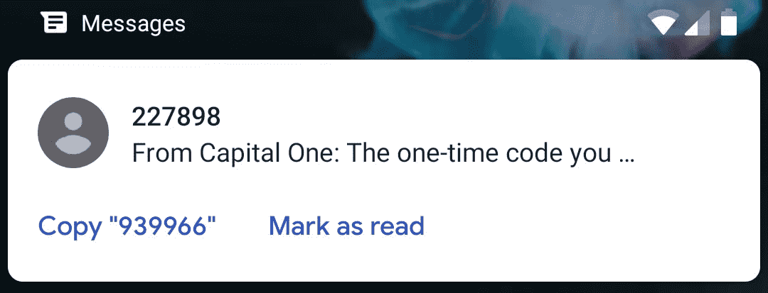 Quick SMS Copy Option for Better UX