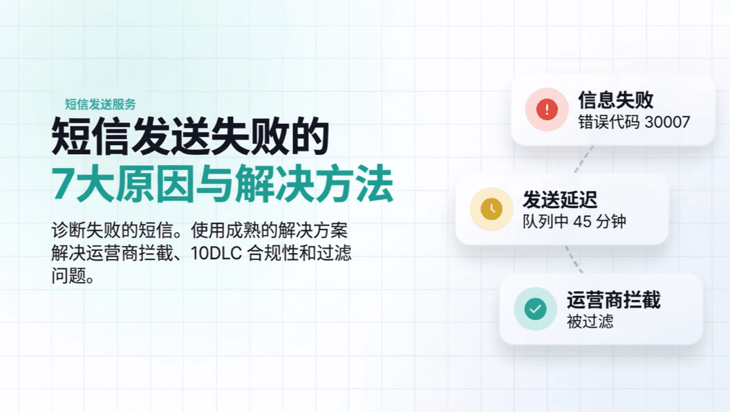 短信发送失败