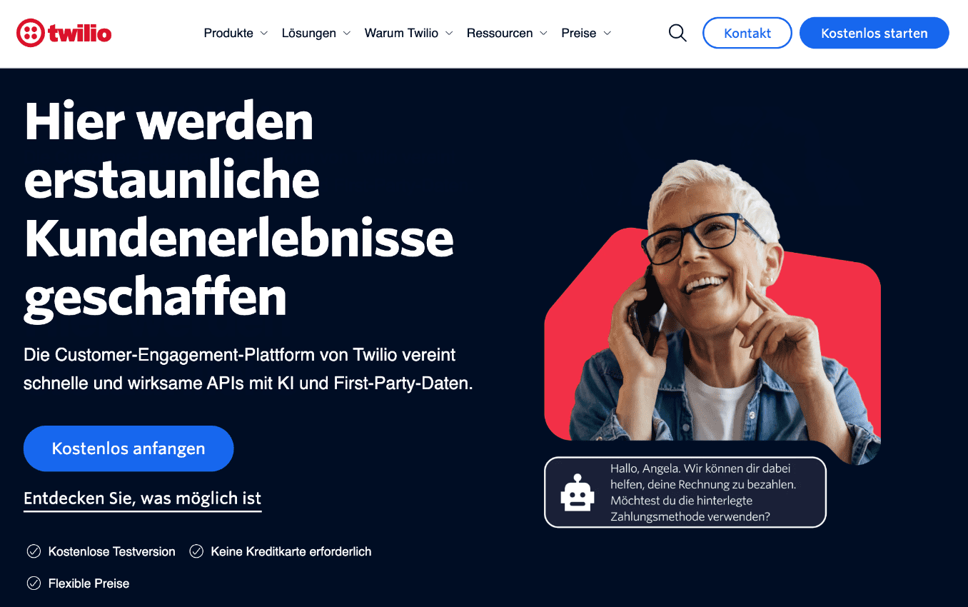 otp an mobilnummer senden