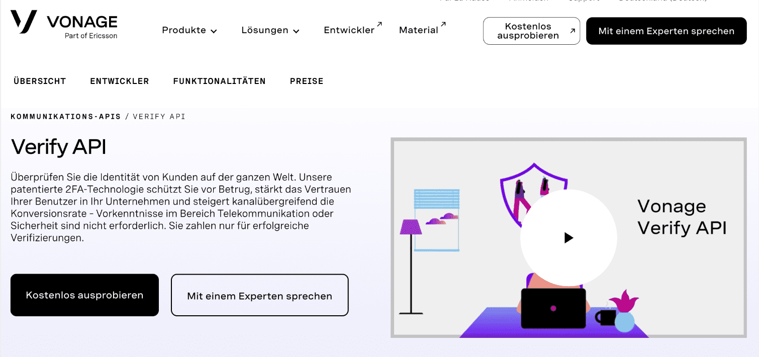otp online an Mobilnummer senden