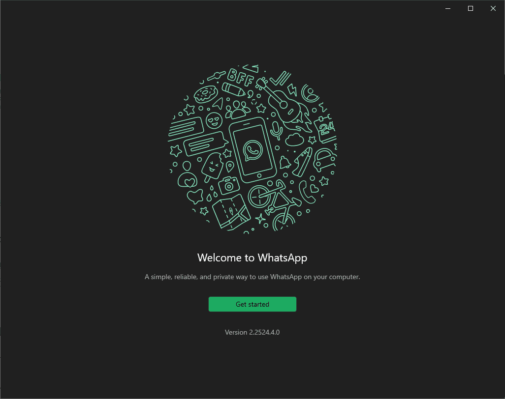 WhatsApp 桌面版安裝畫面